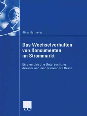 cover image of Das Wechselverhalten von Konsumenten im Strommarkt